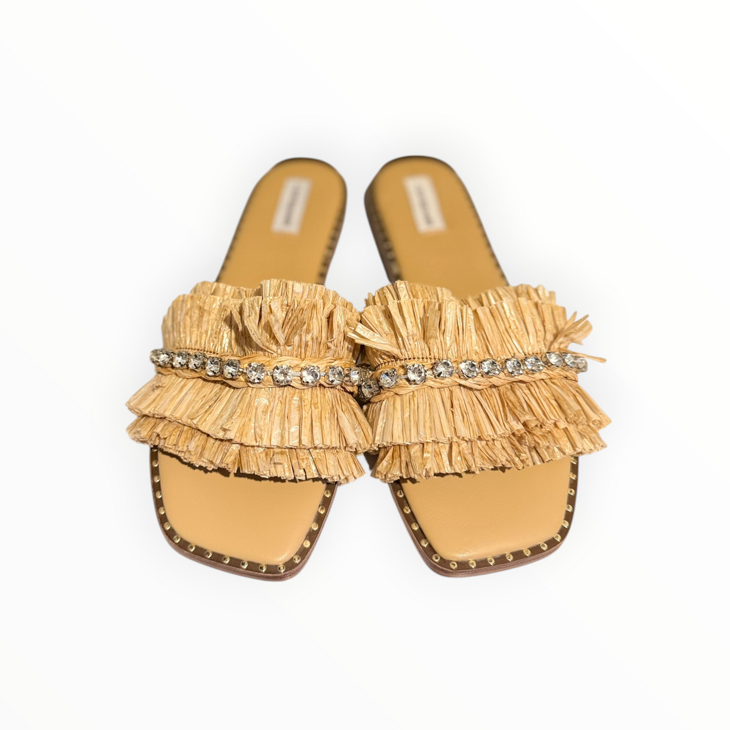 Saint & Summer Slides - Raffia - Size 9