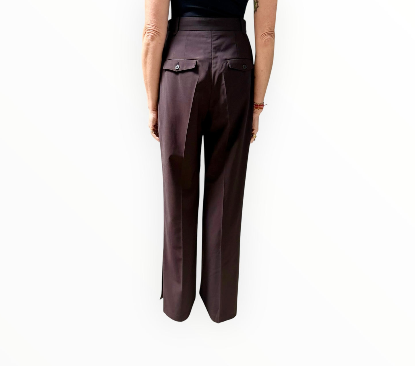 Camilla and Marc Elia Vest + Pant - Chocolate - Size 8