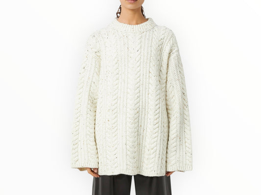 Camilla and Marc Terrazzo Sweater - Cream Fleck - Size S