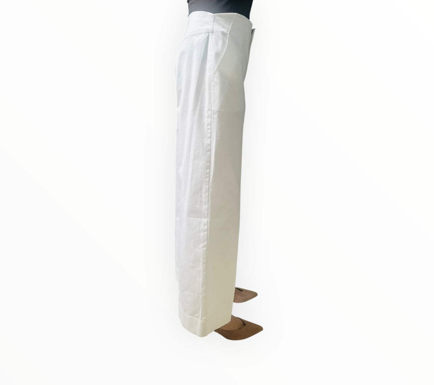 Scanlan Theodore Wide Leg Pants - White - Size 12