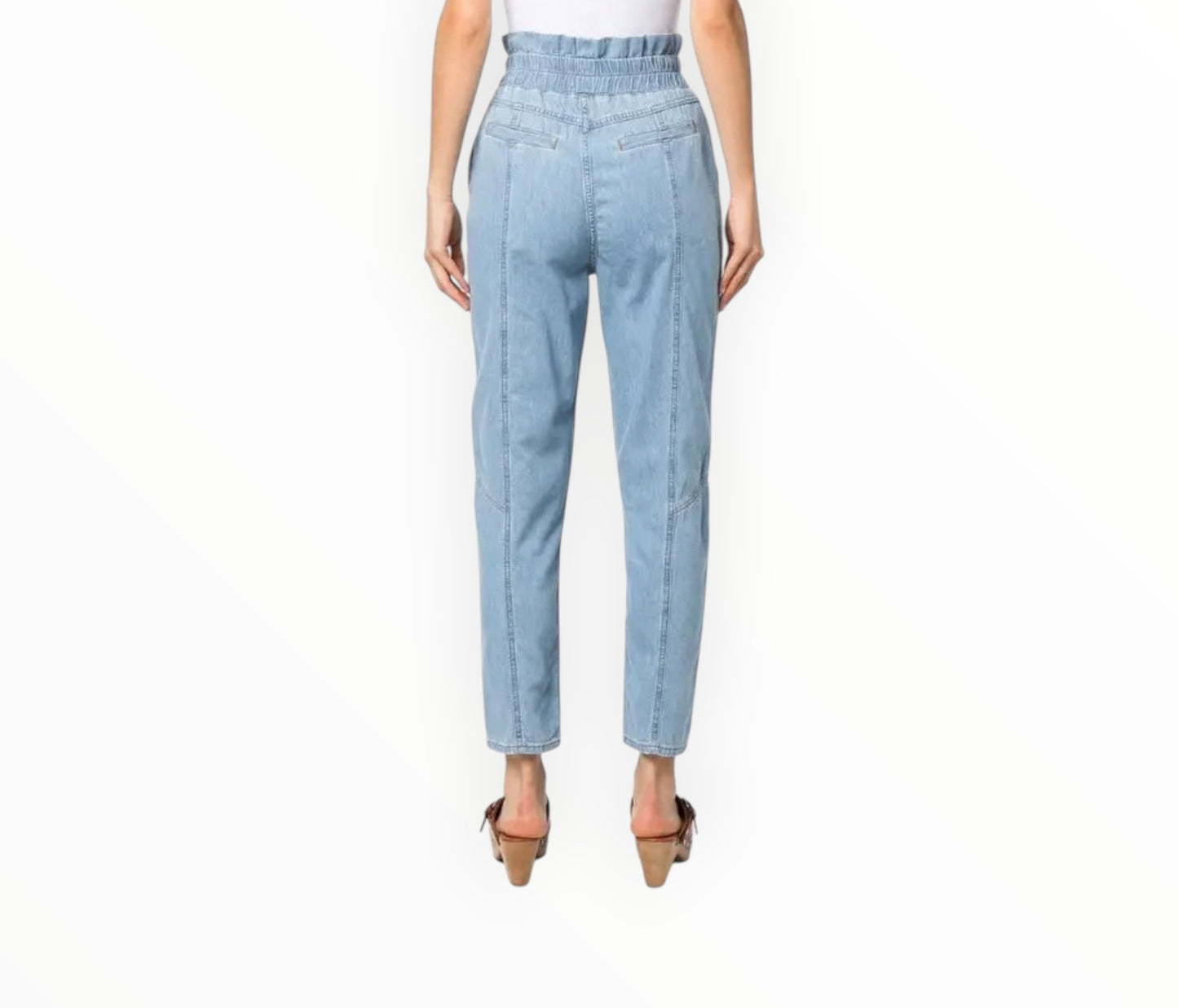 Ba&sh Lony High-Waisted Pants - Blue - Size 0
