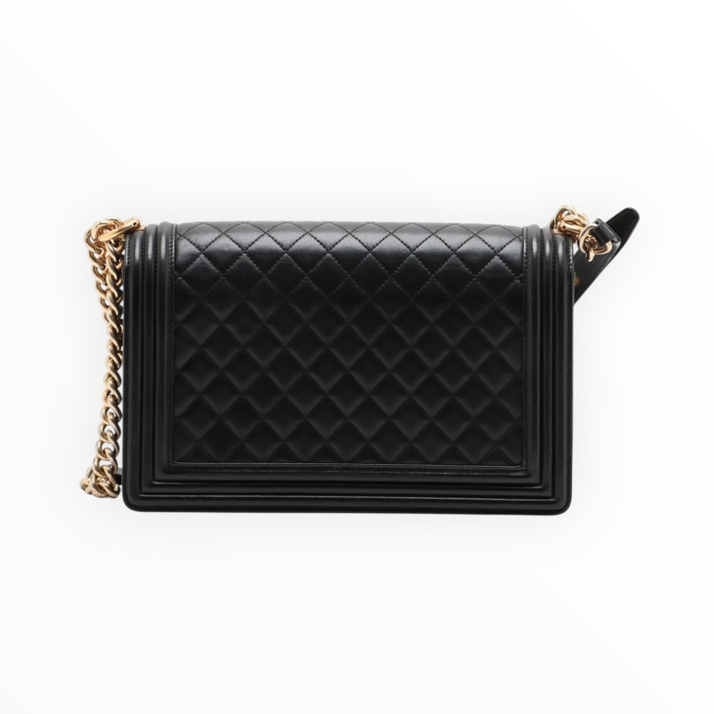 Chanel Large Boy Bag - Black Size: H17.5cm x W28cm x D7.5cm