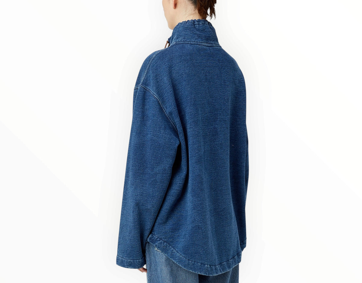 RT006408 - Camilla and Marc Meena Denim Fleece Pullover - Classic Blue - Size AU8