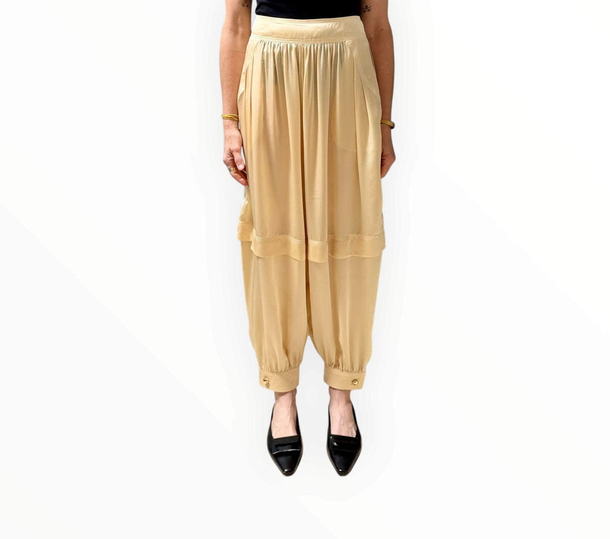 RT006393 Zimmermann Como Tapered Pants - Butter - Size 1
