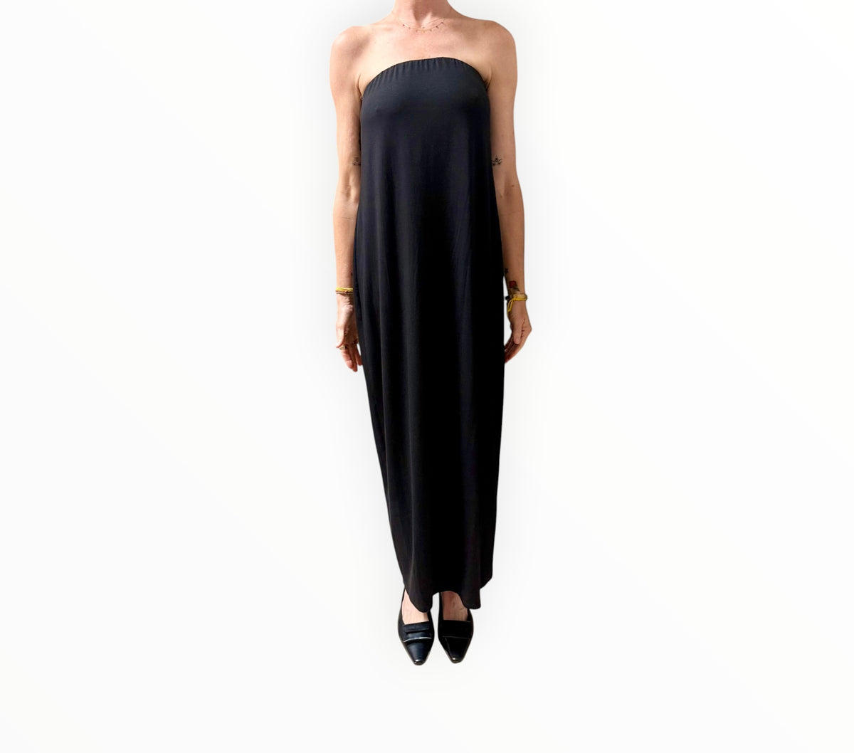 RT006347 - Enza Costa Strapless Dress - Black - Size M
