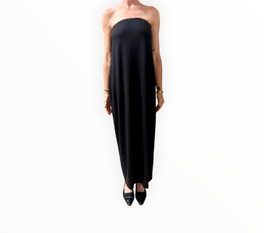 RT006347 - Enza Costa Strapless Dress - Black - Size M