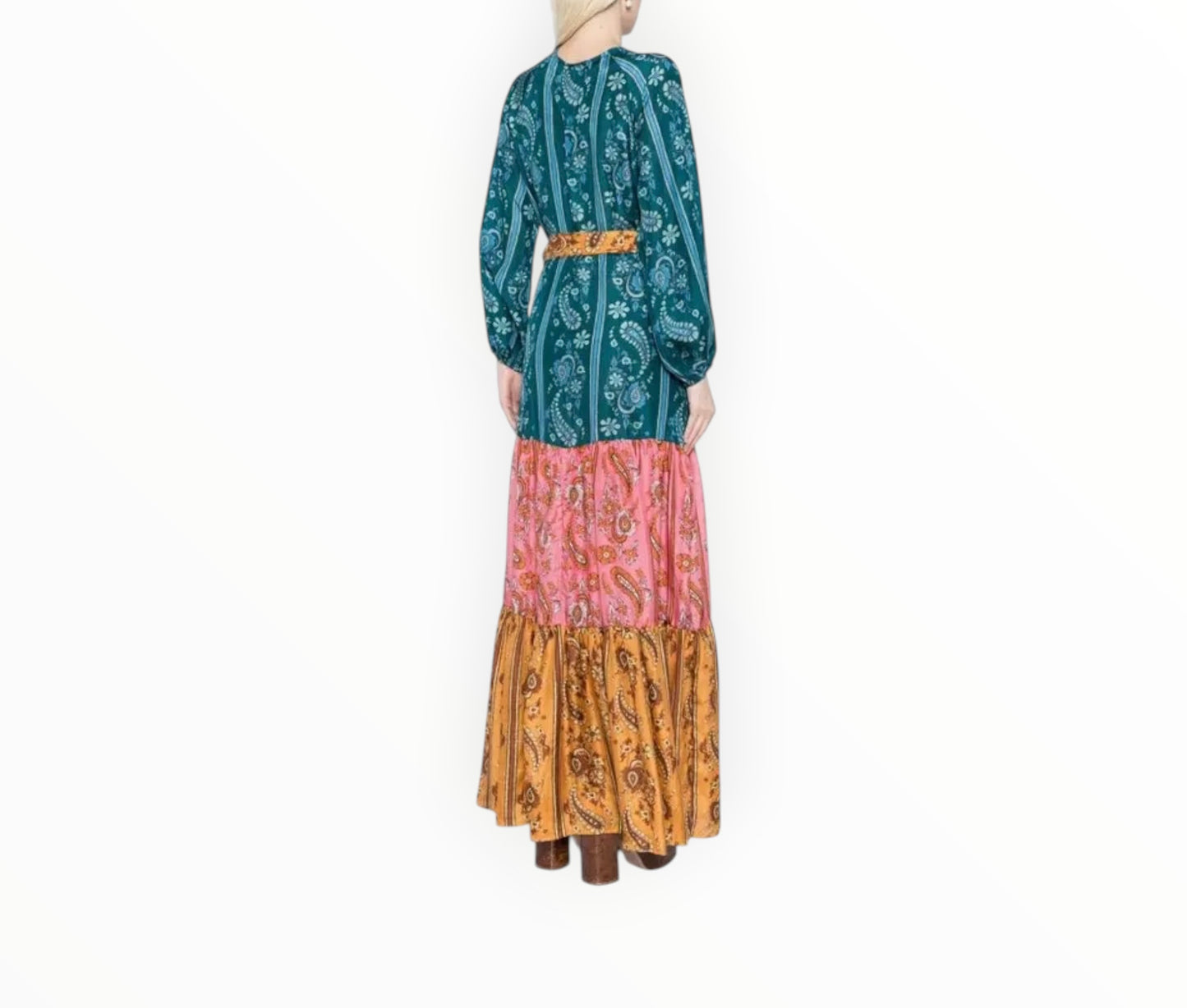 Hannah Artwear Emilia Silk Midi Dress - Multi - Size 00
