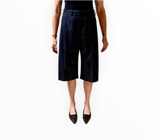 Camilla and Marc Clemence Shorts - Navy Pinstripe - Size AU8
