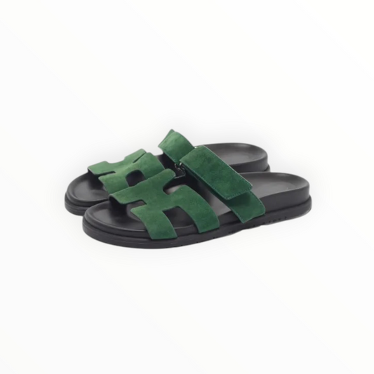 Hermes Chypre Sandal - Forest Green - Size 40