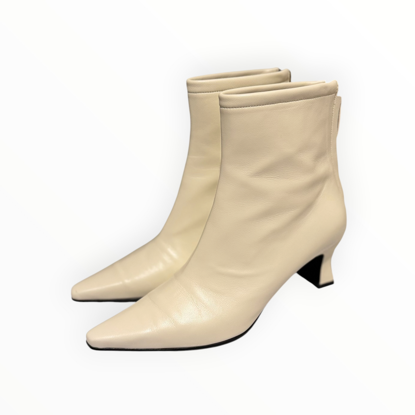Reike Nen Slim Lined Ankle Boots - Cream - Size 38