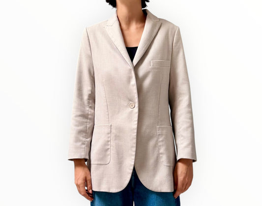 Viktoria & Woods Capulet Blazer - Oatmeal Marle - Size 00