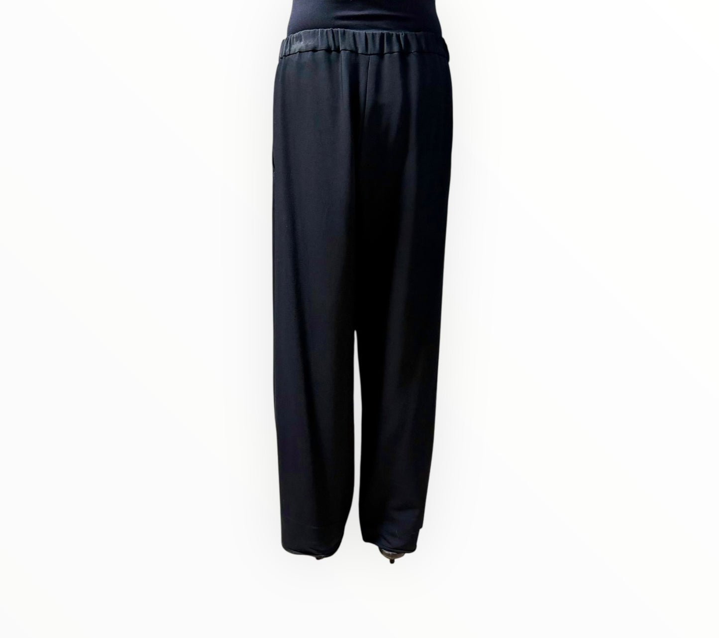 Bassike Wide Leg Pants - Black - Size 1