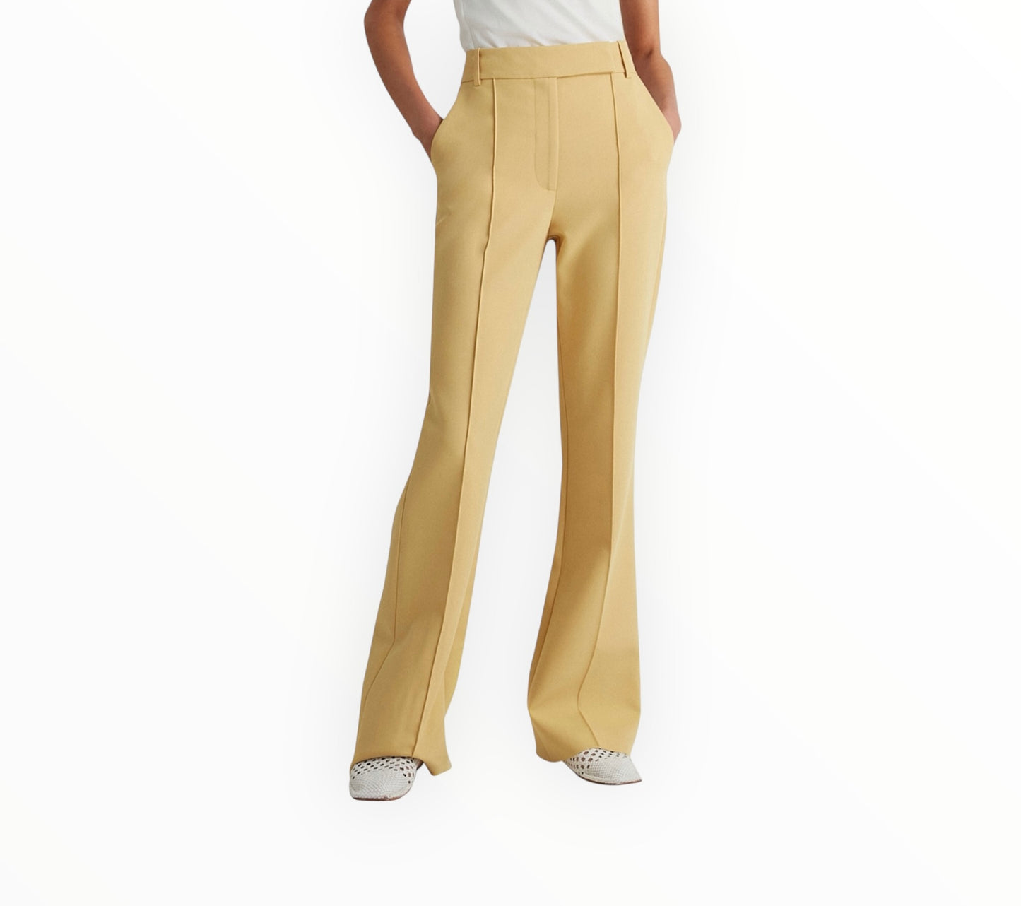 Camilla and Marc Messina Pants - Dusty Yellow - Size AU6
