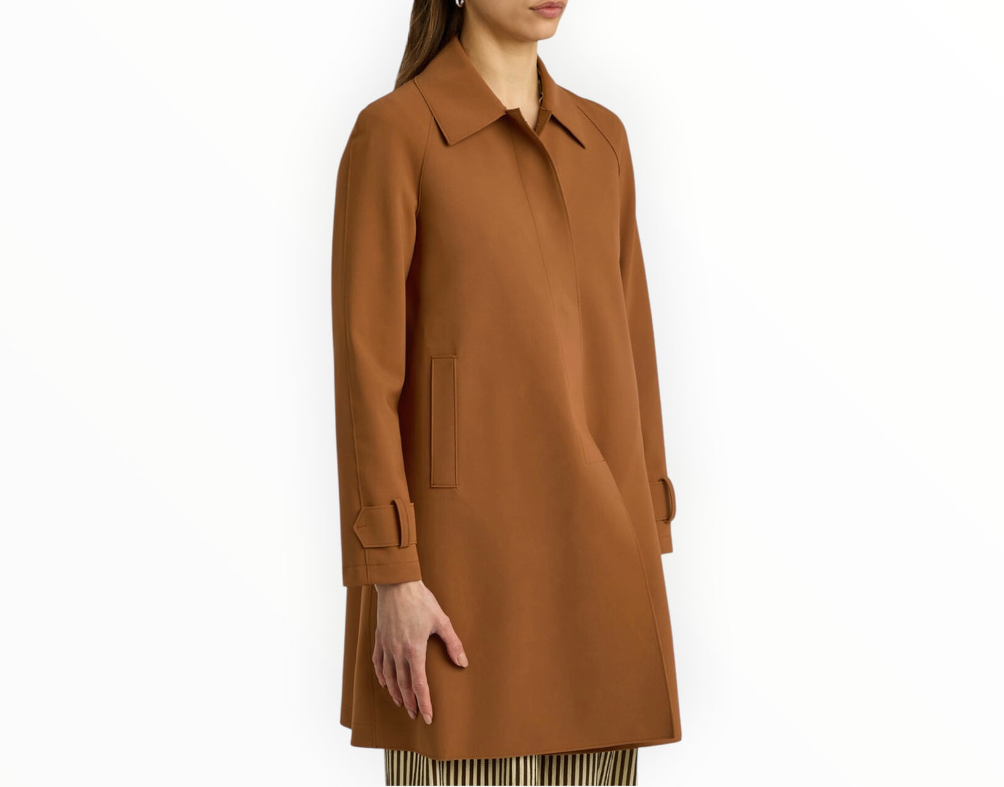 Harris Wharf Technical Coat - Tobacco - Size 40