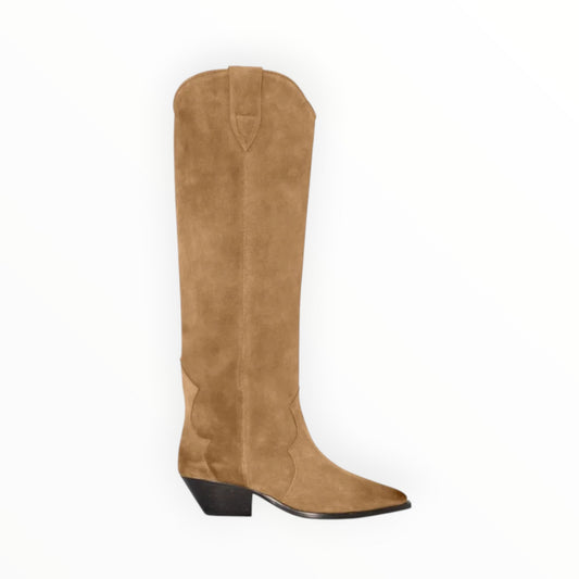 Isabel Marant Denvee Cowboy Boots- Taupe- Size 41