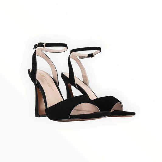 Gianvito Rossi Velvet High Heel Sandals - Black - Size 38.5