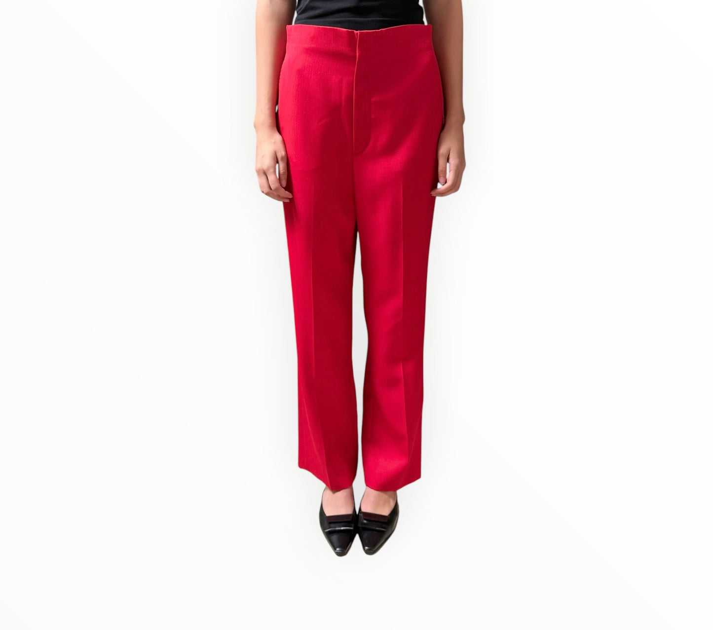 Scanlan Theodore Flat Front Pants - Red - Size AU12