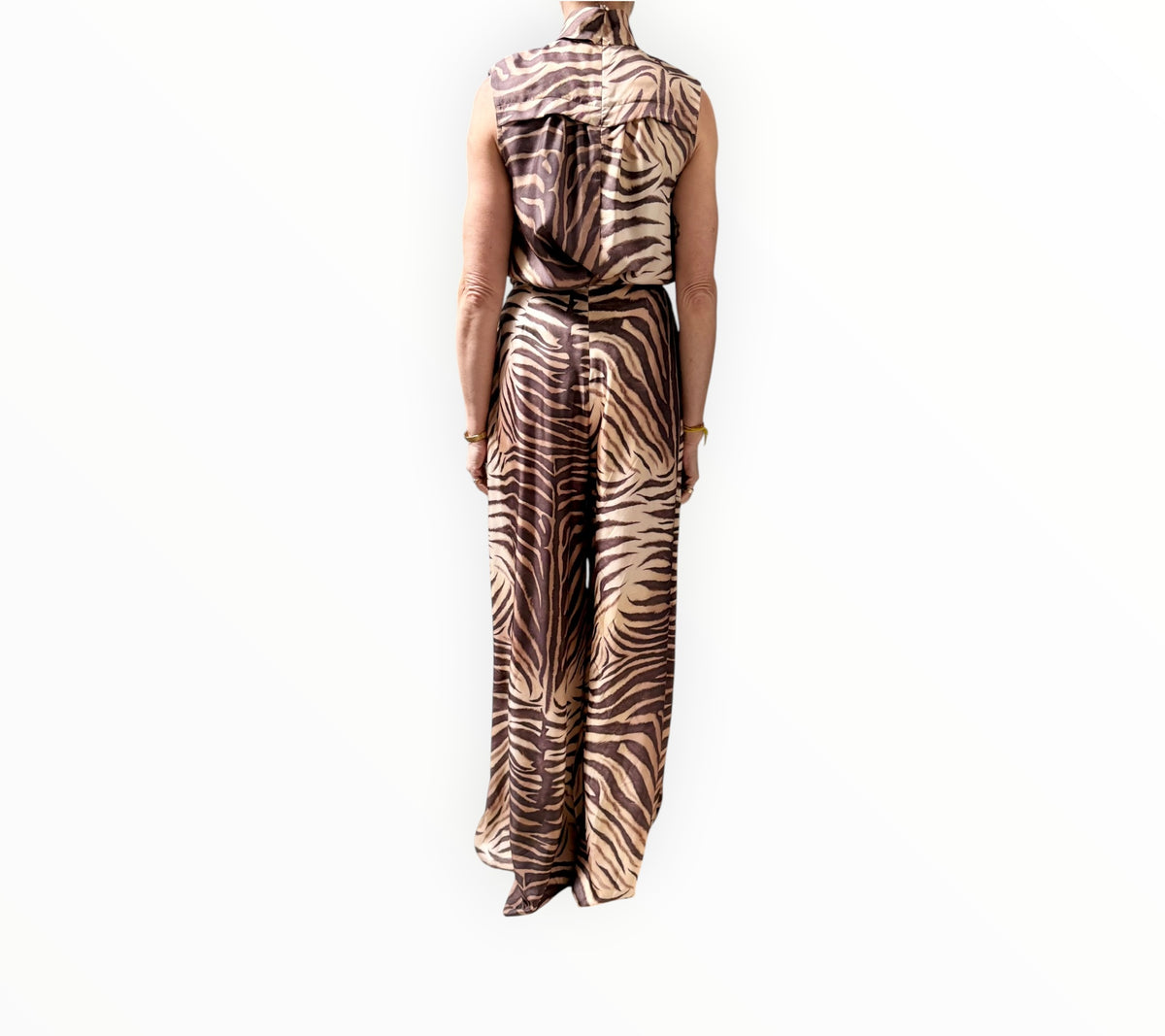 RT006357 - Zimmermann Animal Print Pant + Top - Brown - Size 0