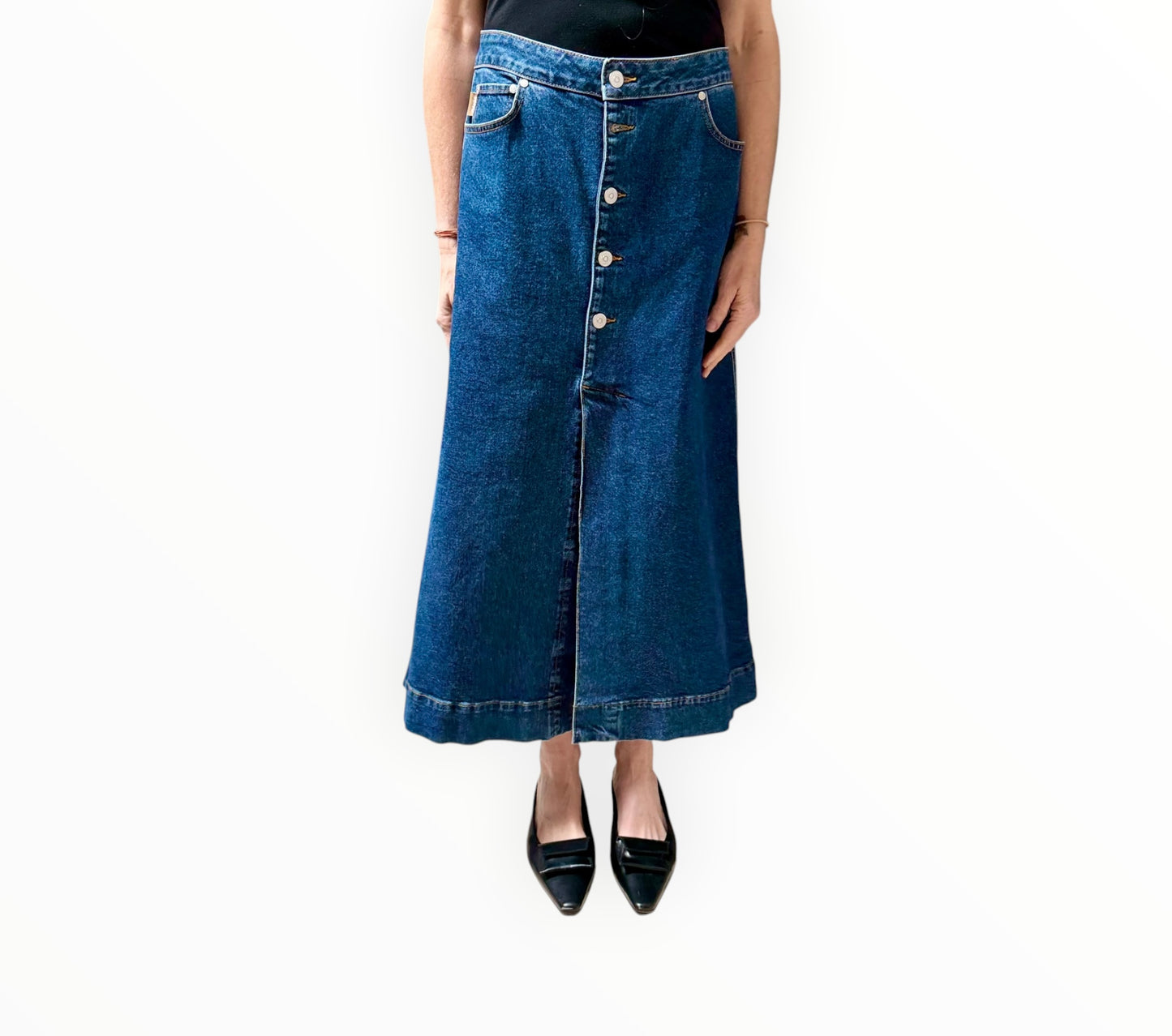 Ganni Denim Skirt - Blue - Size 40