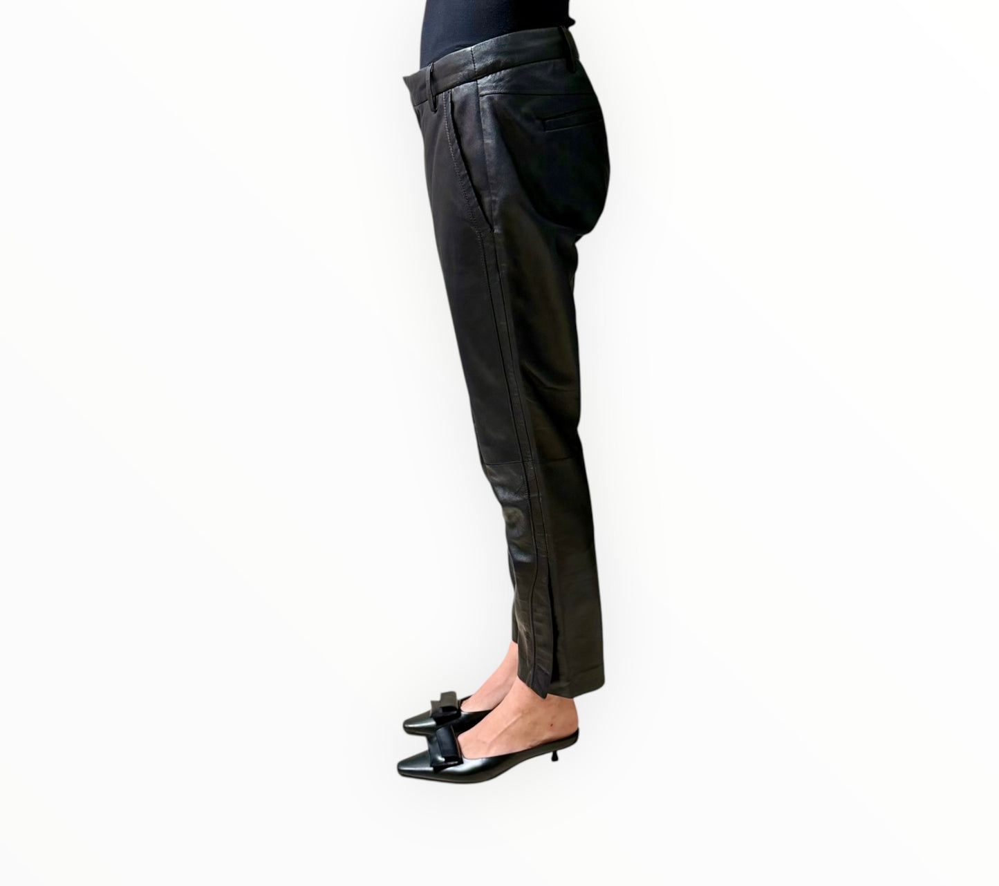 Scanlan Theodore Leather Pants - Black - Size AU8