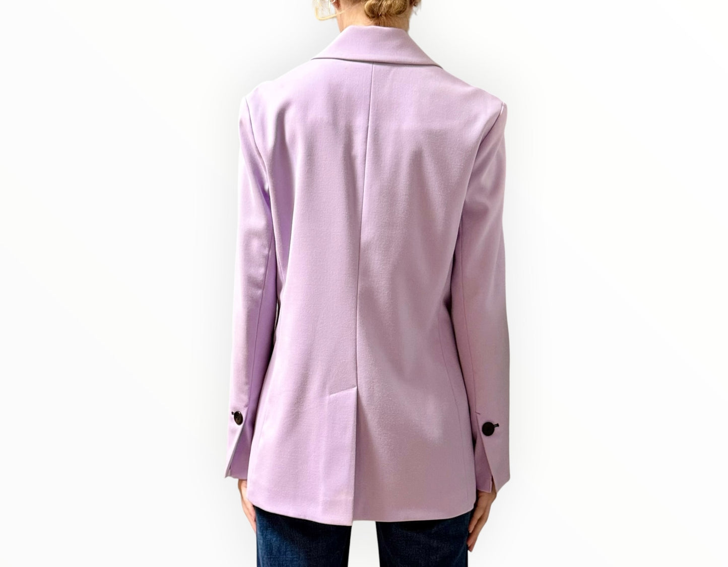 Proenza Schouler Contrast Detail Blazer - Lilac - Size AU10