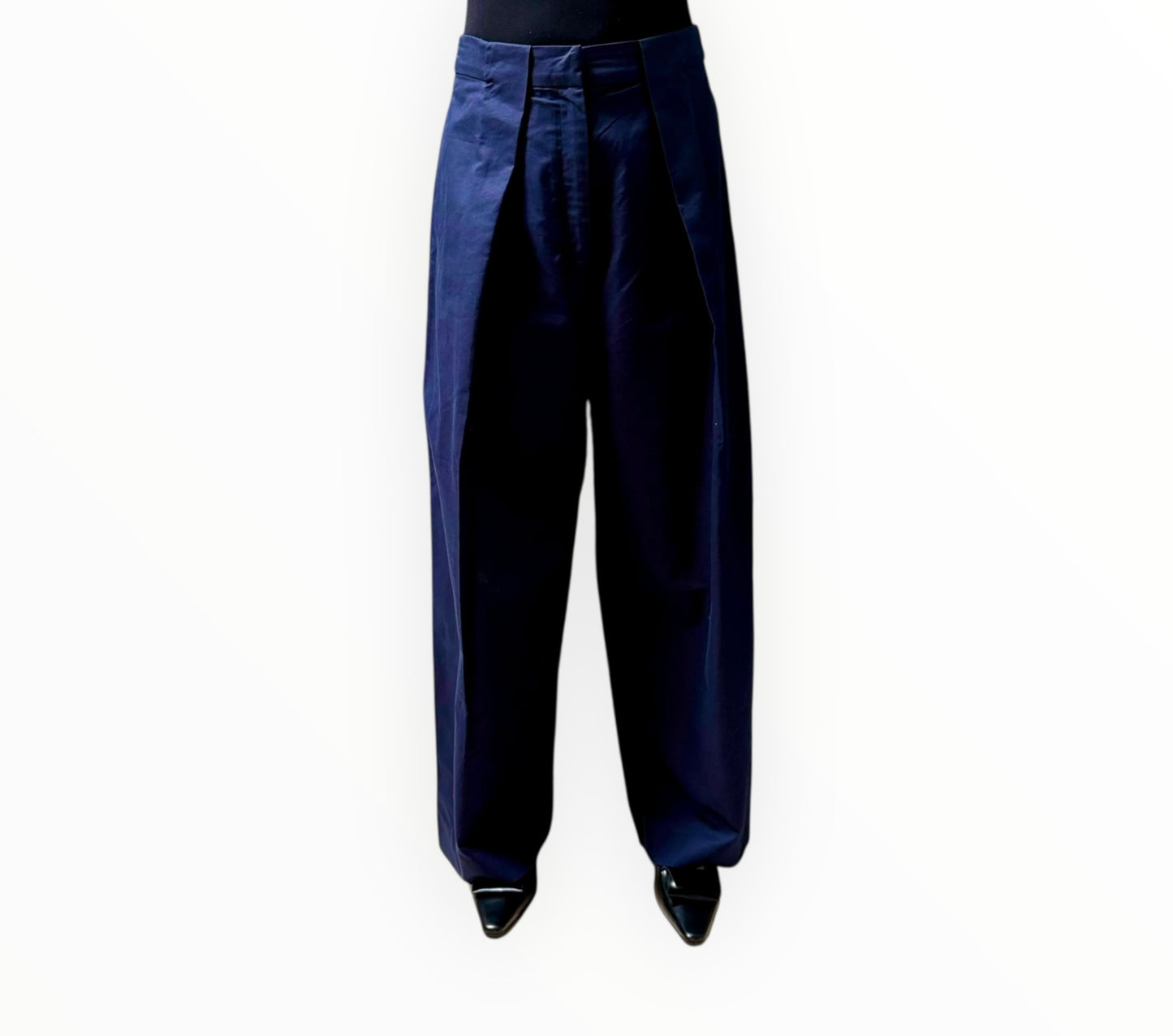 Foemina Front Pleat Pants - Navy - Size AU10