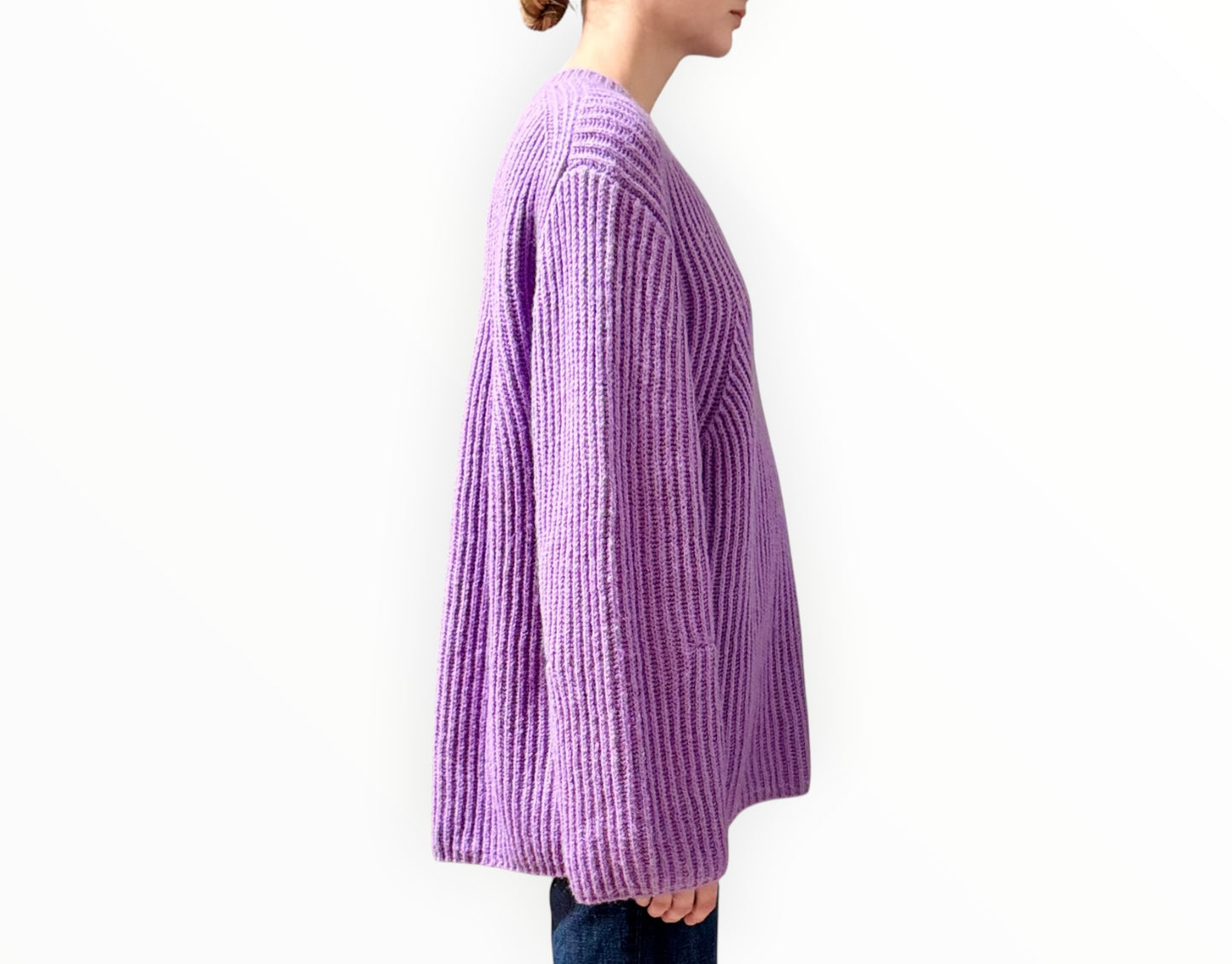 Blanca Alpaca Blend Oversized Jumper - Lilac - SIze XS/S