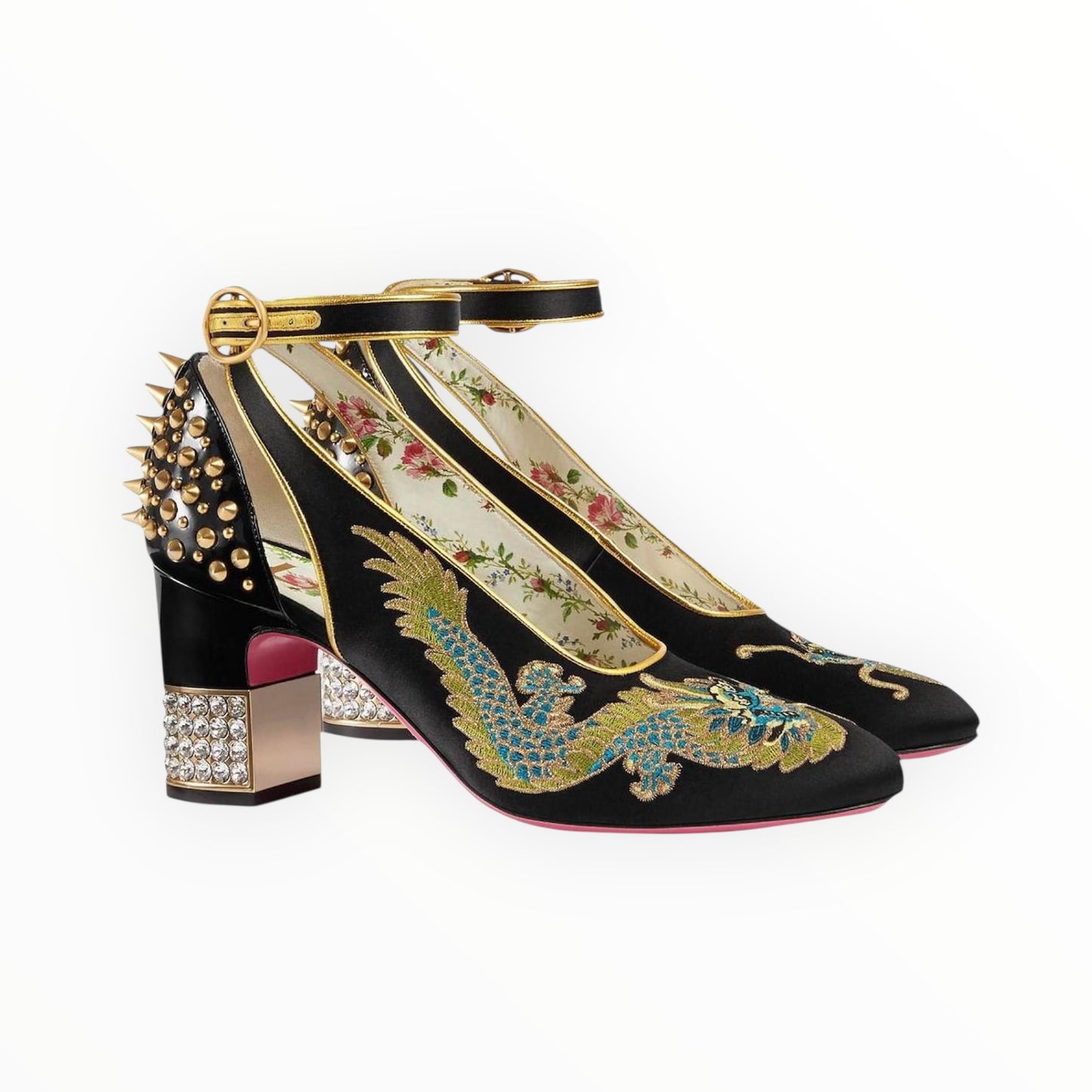 Gucci Caspar Dragon Pumps - Black - Size 35