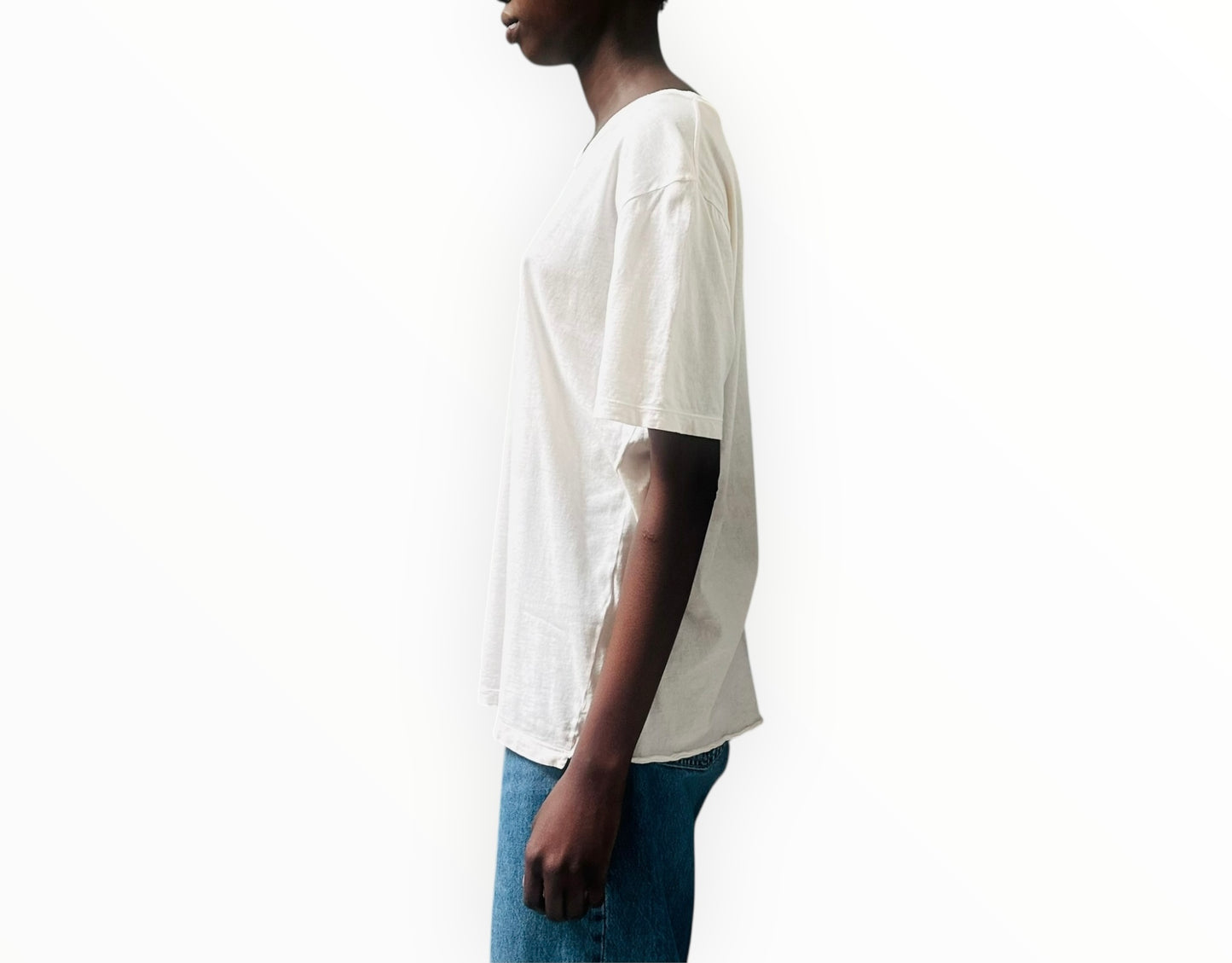 Saint Laurent Distressed Tee - Pink - Size M