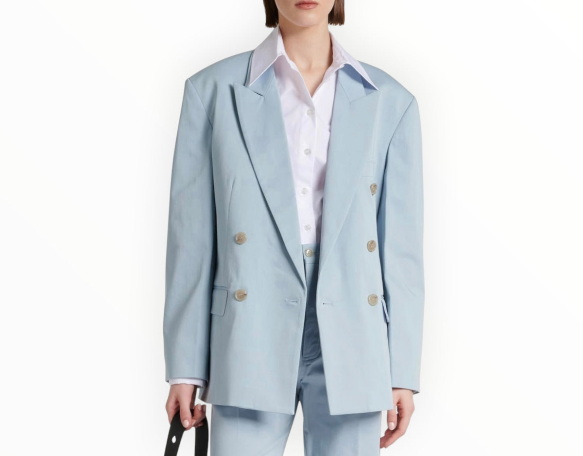Plan C Oversized Blazer - Hydrangea - Size 42