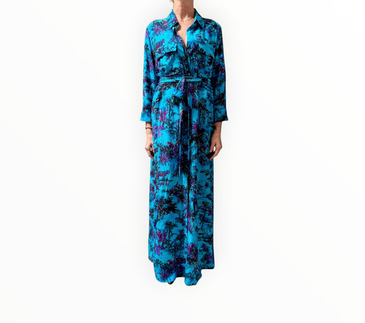 L'Agence Cameron Jungle Dress - Multi - Size S