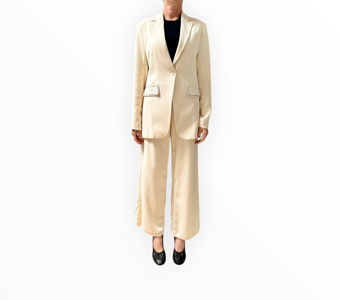 Solid & Striped Blazer and Pants - Clay - Size S