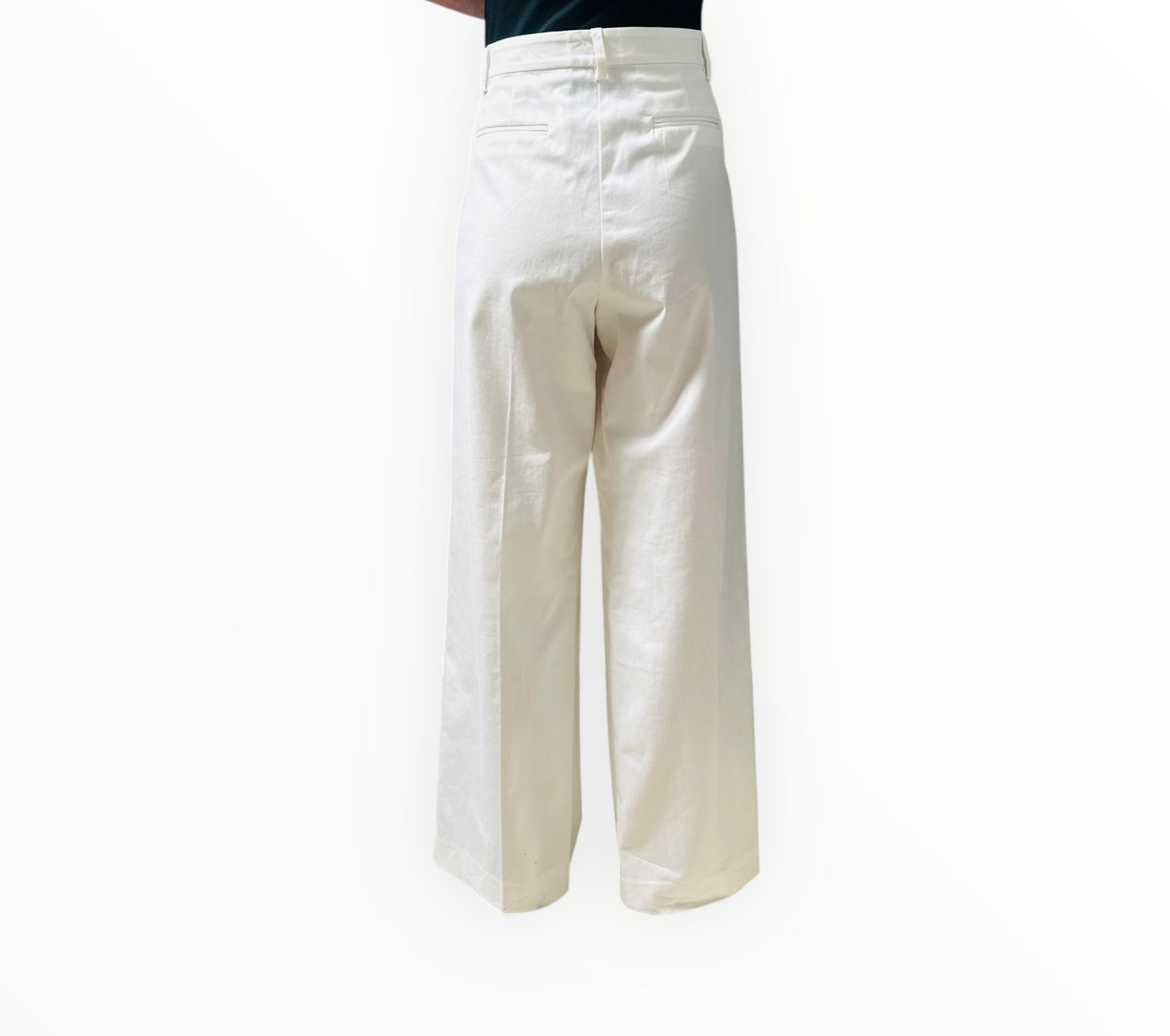 Matteau Wide Leg Pant - White - Size AU14