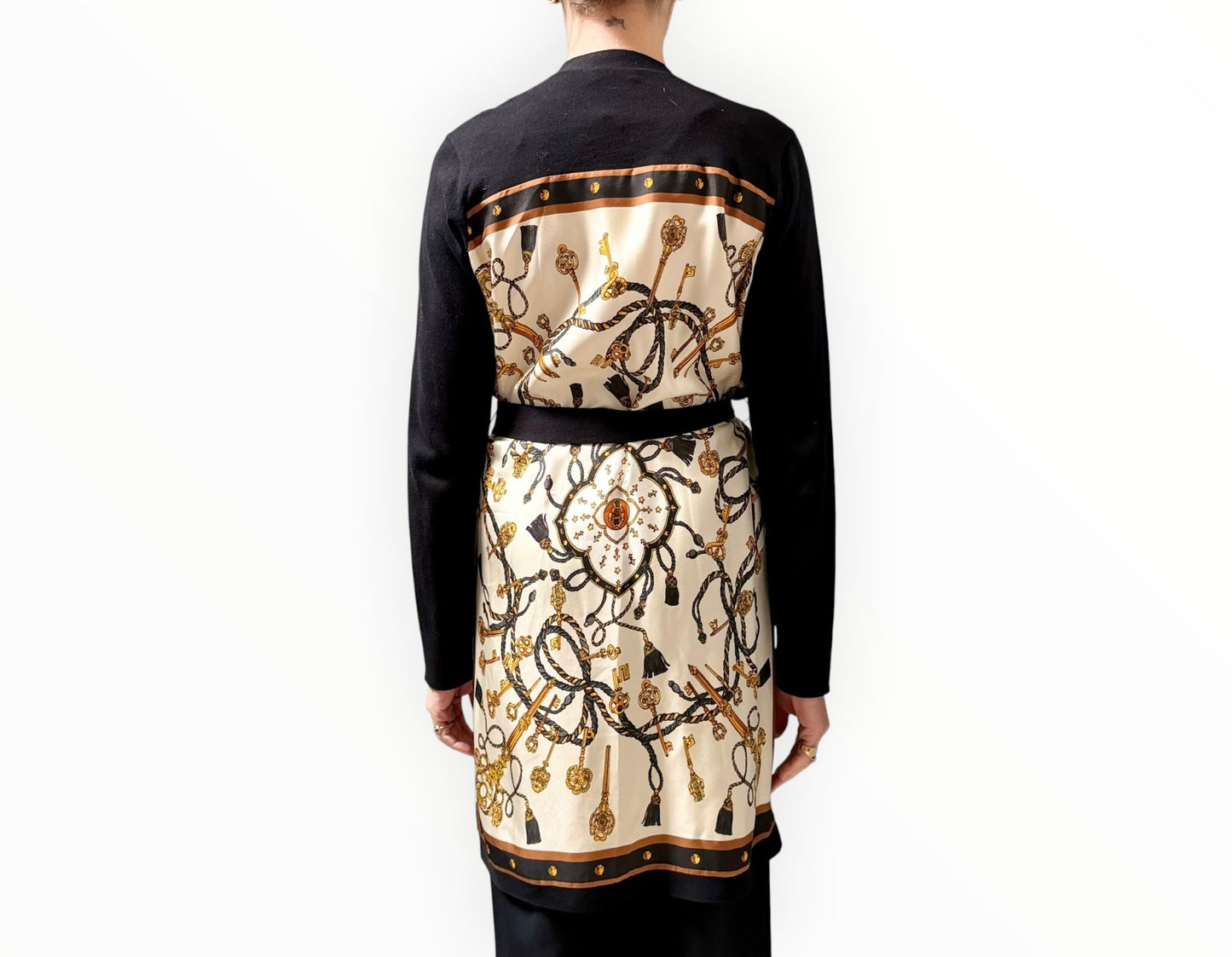 L'Agence Key Rope Cardigan - Black Multi - Size S/M