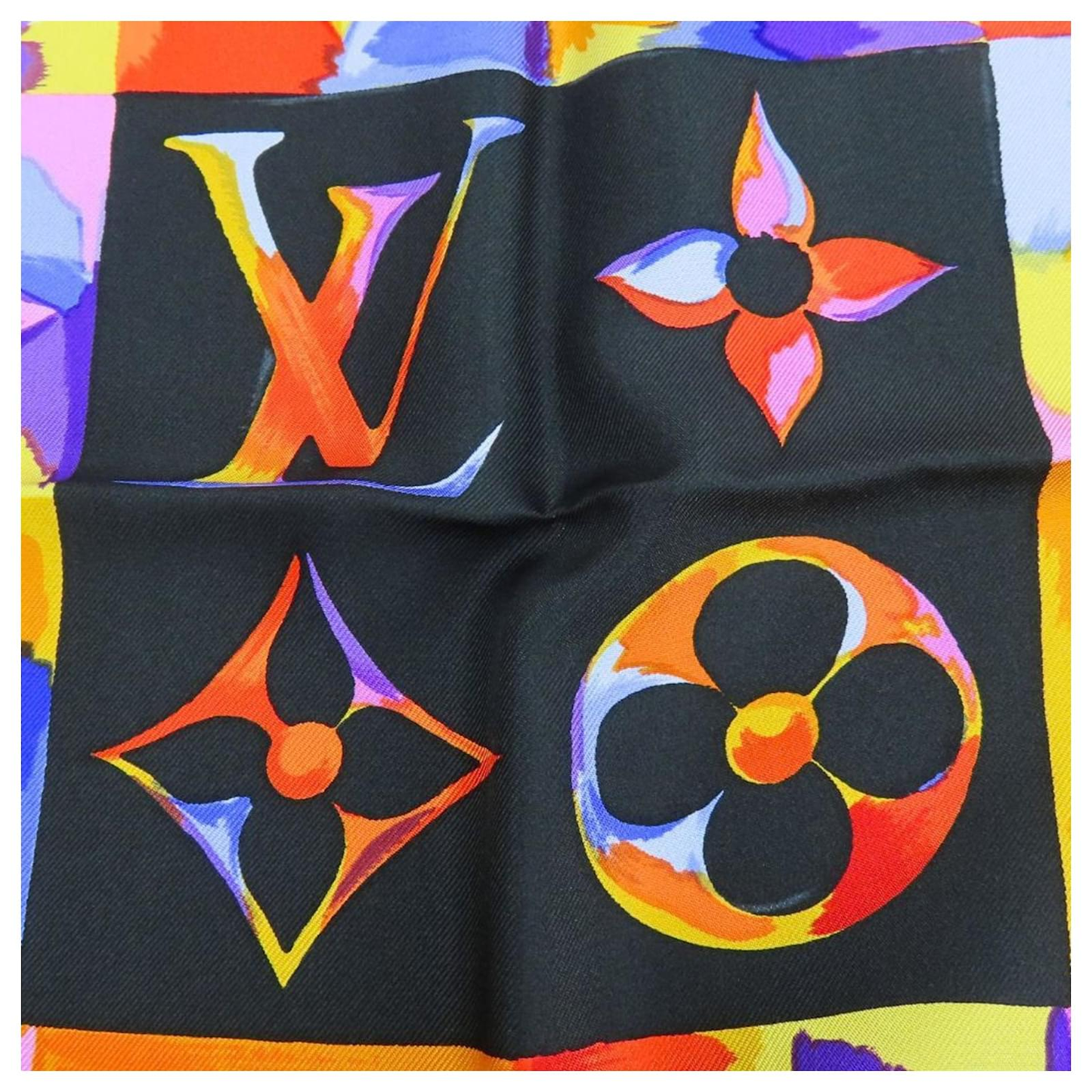 Louis Vuitton Monogram Scarf - Multi - Size 85cm x 85cm