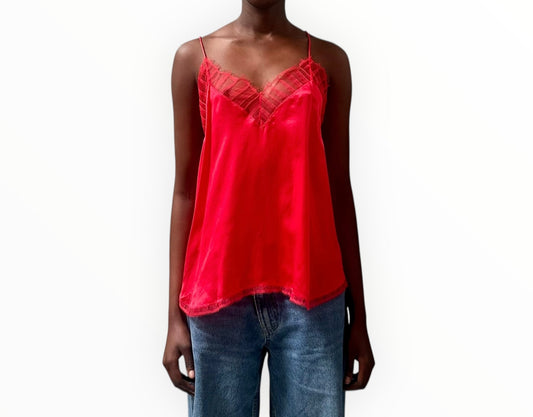 Iro Lace Cami - Red - Size 40