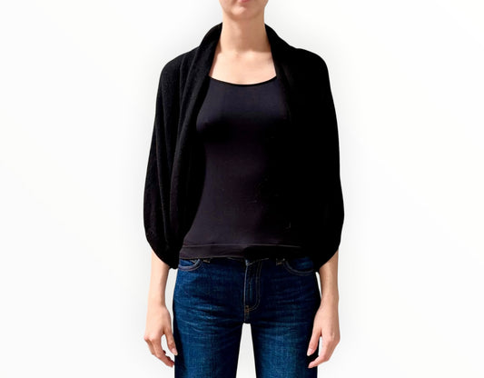 Vince Cashmere Capelet - Black - Size S