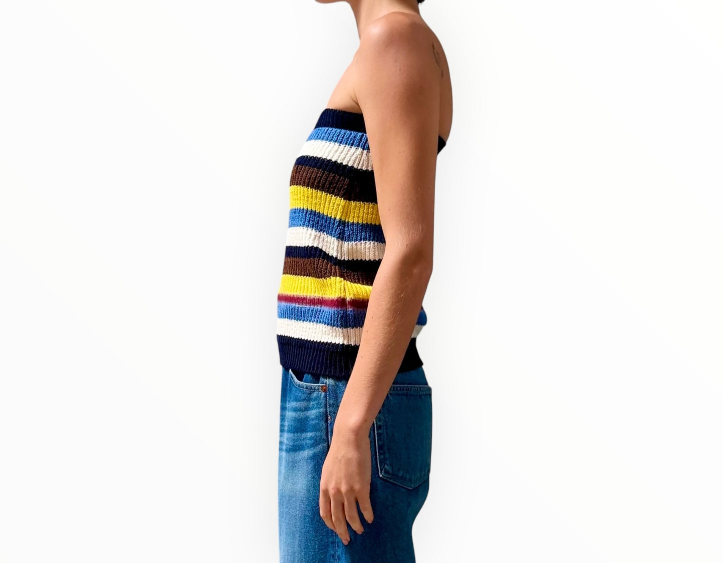 Marni Striped Tube Top - Multi - Size 42
