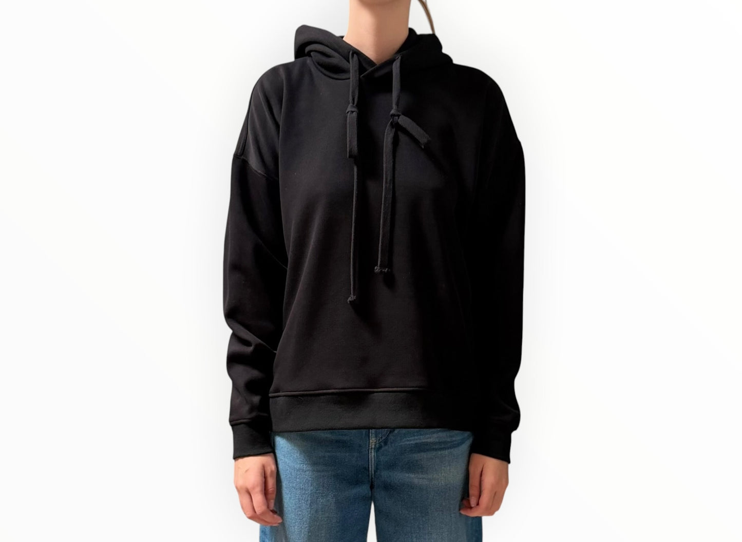 Camilla and Marc Grid Flocking Logo Hoodie - Black - Size AU8