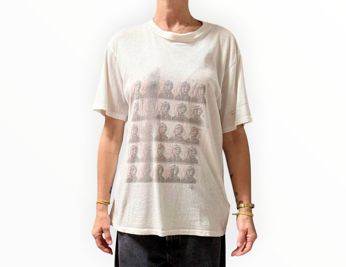 RT006271 - Anine Bing Hudson Tee - White - Size S