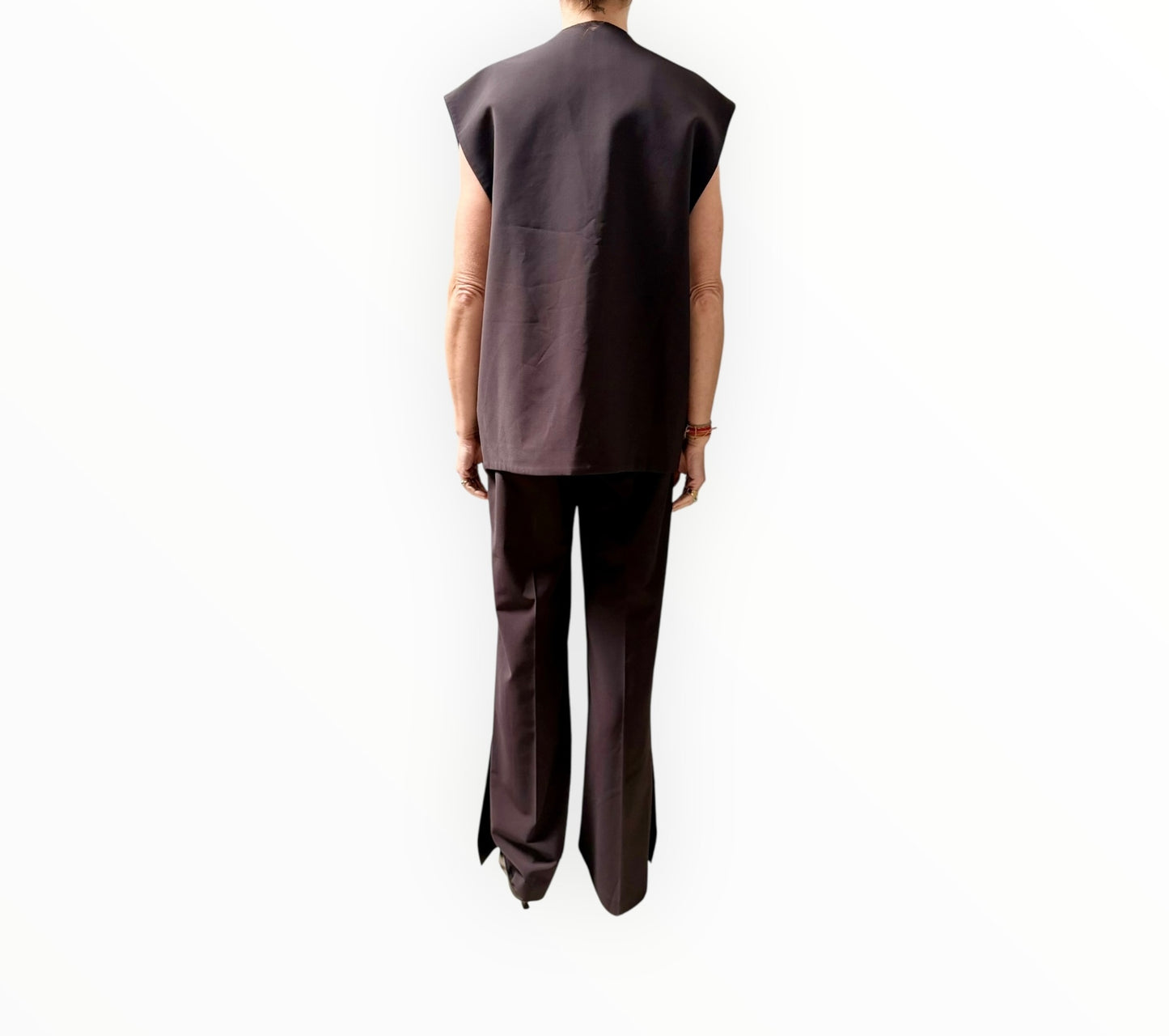 Camilla and Marc Elia Vest + Pant - Chocolate - Size 8