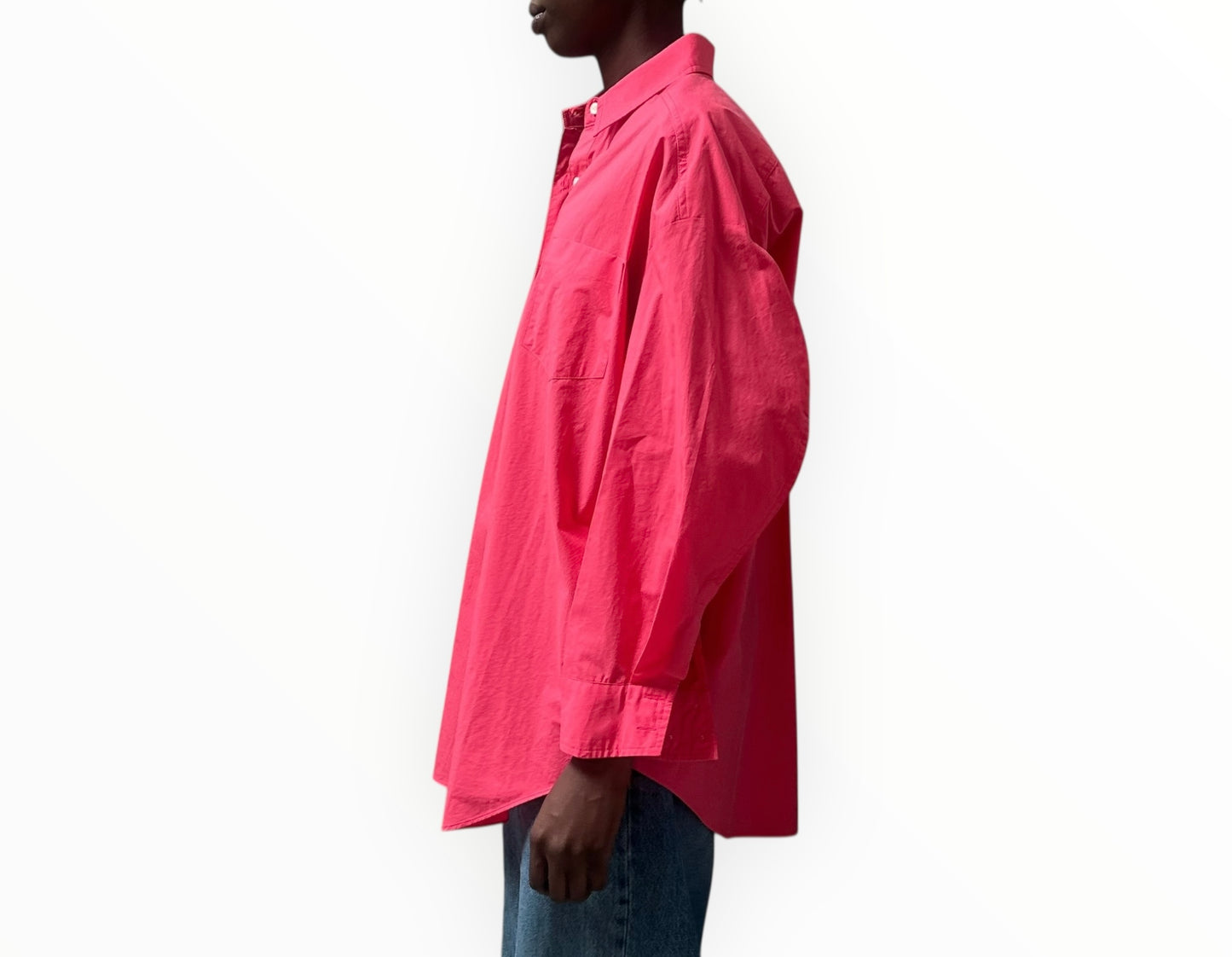 Frankie Shop Button Through Shirt - Bright Pink - Size XS/S