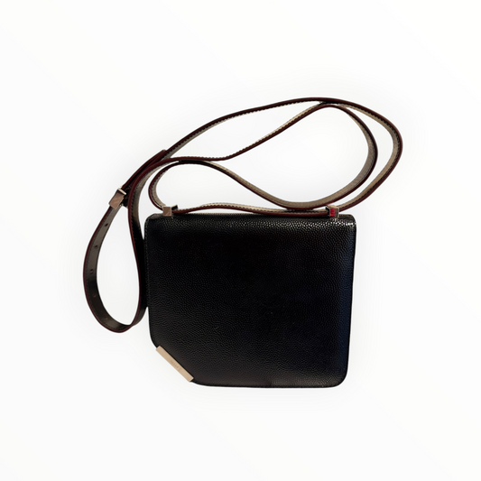 Bally Corner Shoulder Bag - Black - Size H16cm x W19cm x D5cm