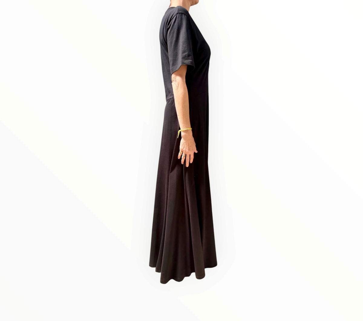 MSGM Crewneck T-Shirt Dress - Black - Size L