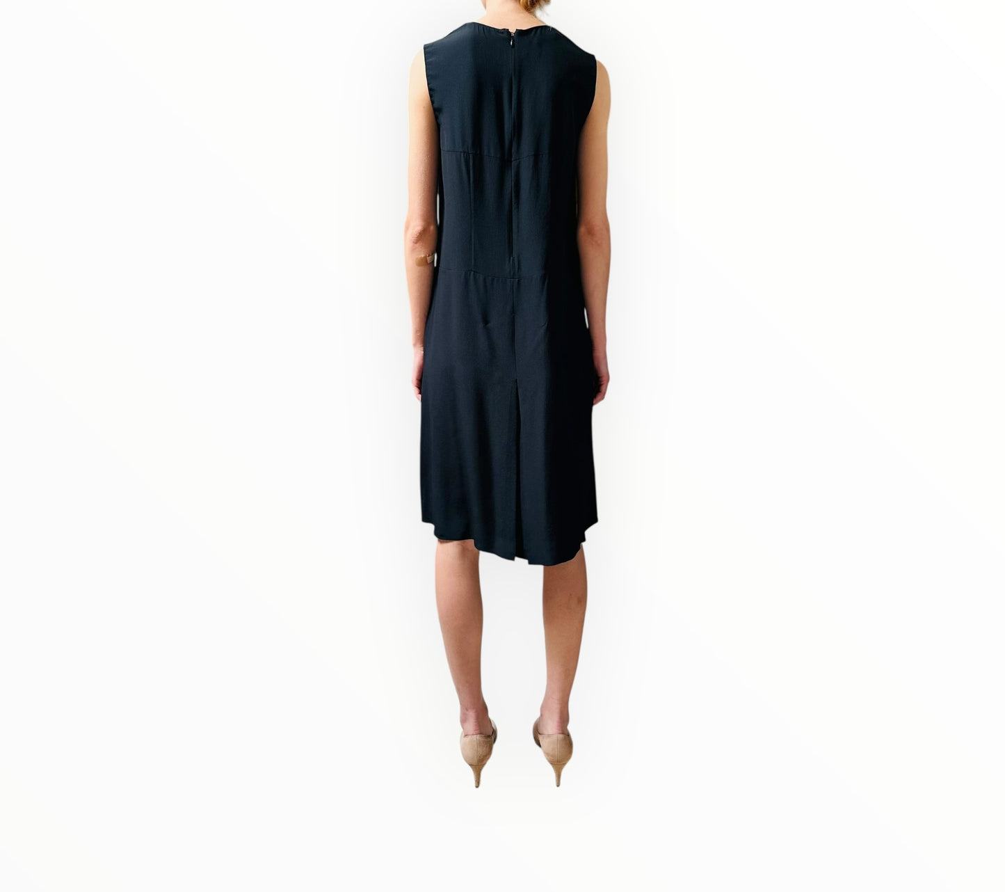 Marni Silk Contrast Panel Dress - Multi - Size 42