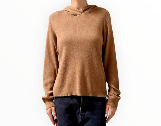 Jac + Jack Cashmere Blend Hoodie - Caramel - Size L