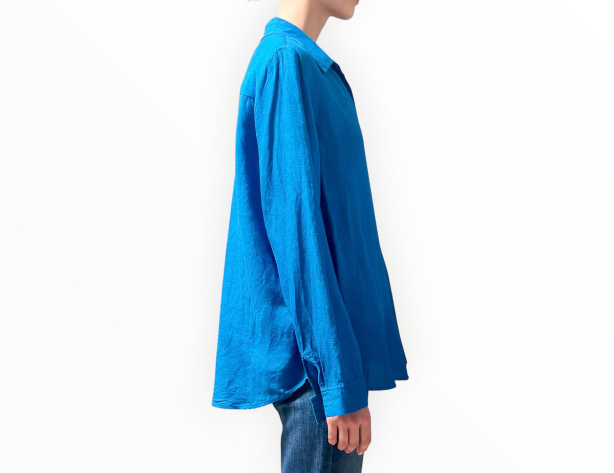 L'Agence Classic Shirt - Electric Blue- Size L