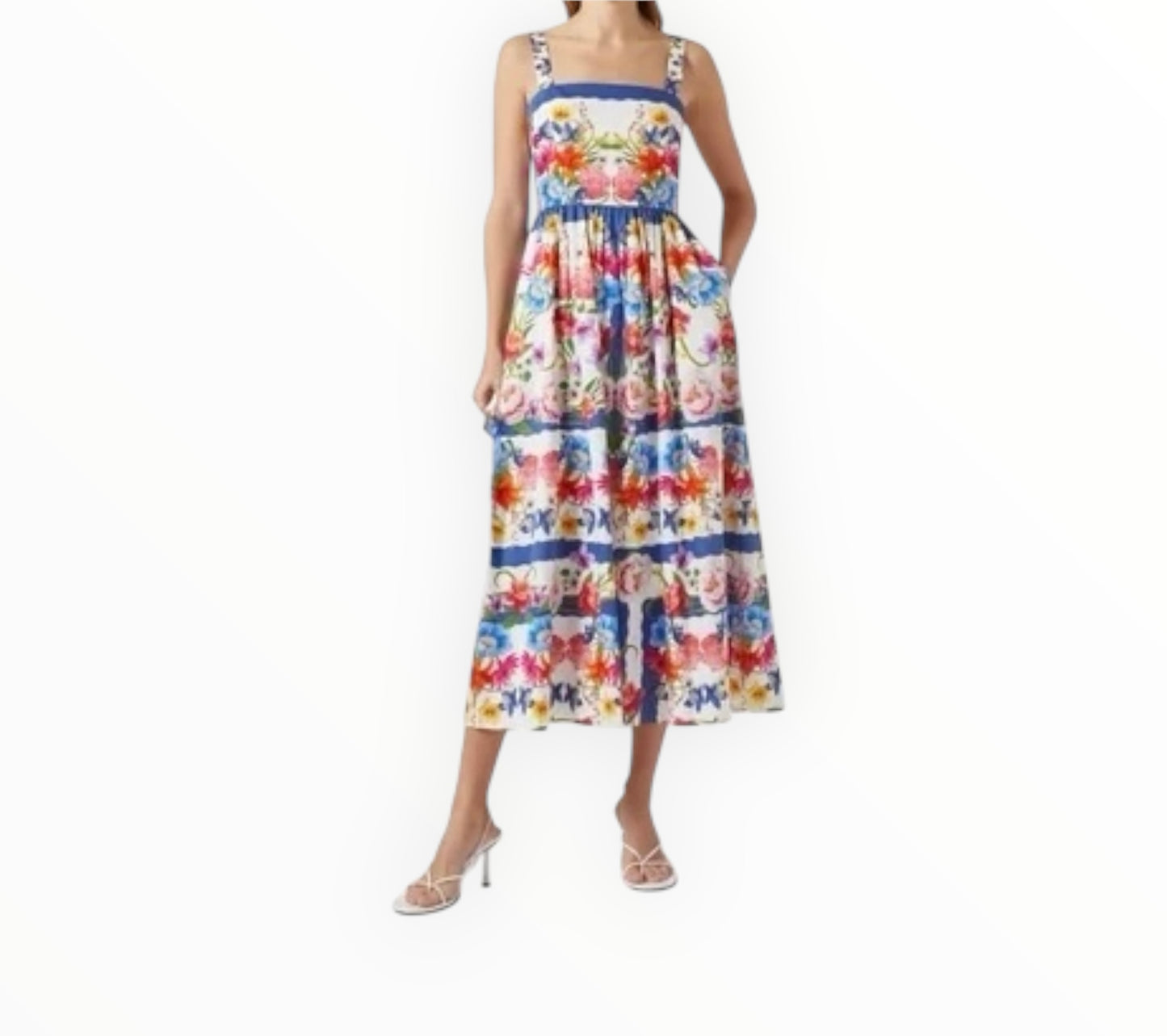 Borco De Nor Floral Dress - Multi - Size 14