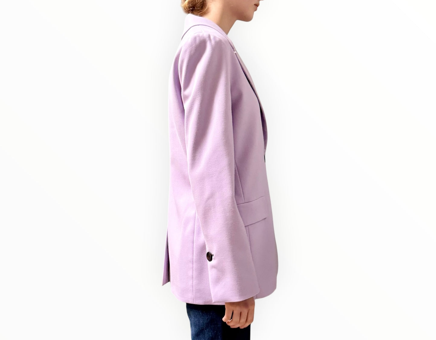 Proenza Schouler Contrast Detail Blazer - Lilac - Size AU10