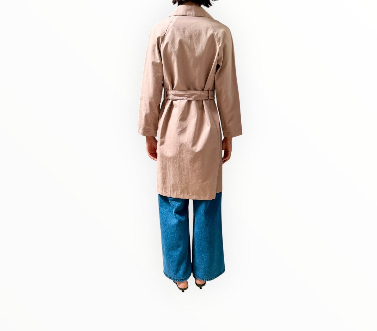 S'Max Mara Mid Length Trench Coat - Dusky - Size AU6